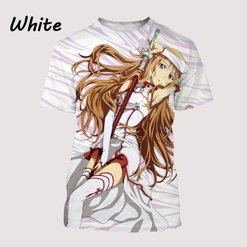 Xin nan zhuang Zomer Sword Art Online 3D Gedrukt T-shirt Unisex Casual T-shirt Harajuku T-shirt Nieuwe Anime SAO T-shirt M