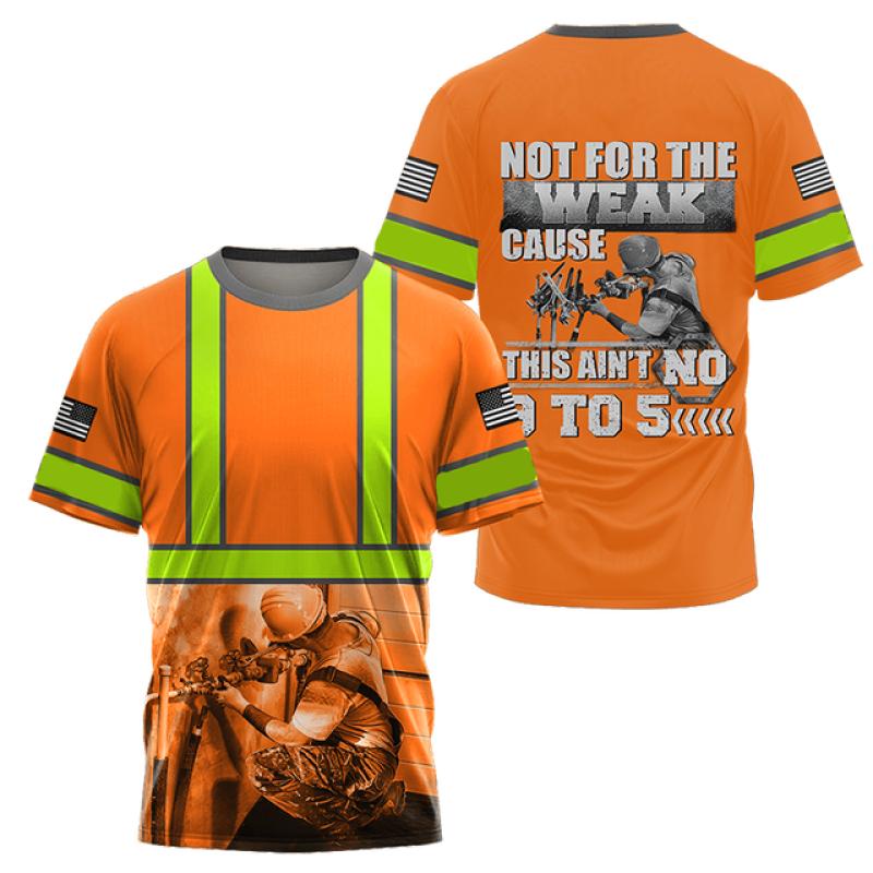 ETST WENDY 005 Loodgieter Grafische 3d Gedrukte T-shirt Voor Mannen Zomer Tops Monteur Korte Mouw Crewnack Fashion Casual Oversized Mannelijke Tees kleding 6XL