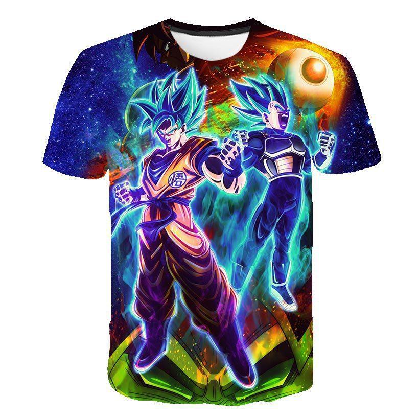Baibao QIQI Zomer Ronde Hals T-shirt Heren Japanse Anime Draak Korte Mouw Dames Kleding Snel drogend Top XXS-6XL XL