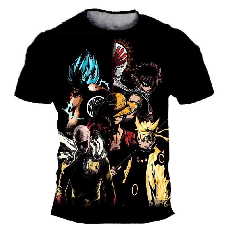HerSight Mode Kind Anime One Piece Luffy T-shirt Jongenskleding Kinderen Jongens T-shirt Kinderen T-shirt Zomer Korte Mouw Tops Tees XL