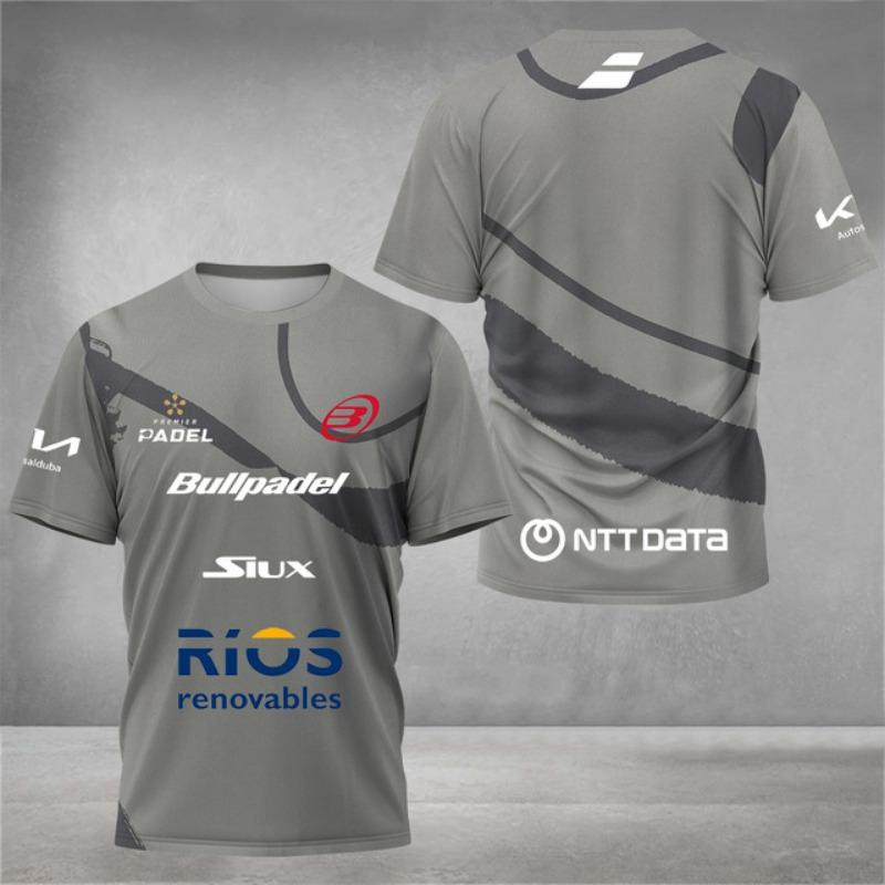 ETST 03 Snel drogende ademende padel tennis fans T-shirt heren tennis training korte mouwen kleding zomer 3D print o-hals T-shirts top M