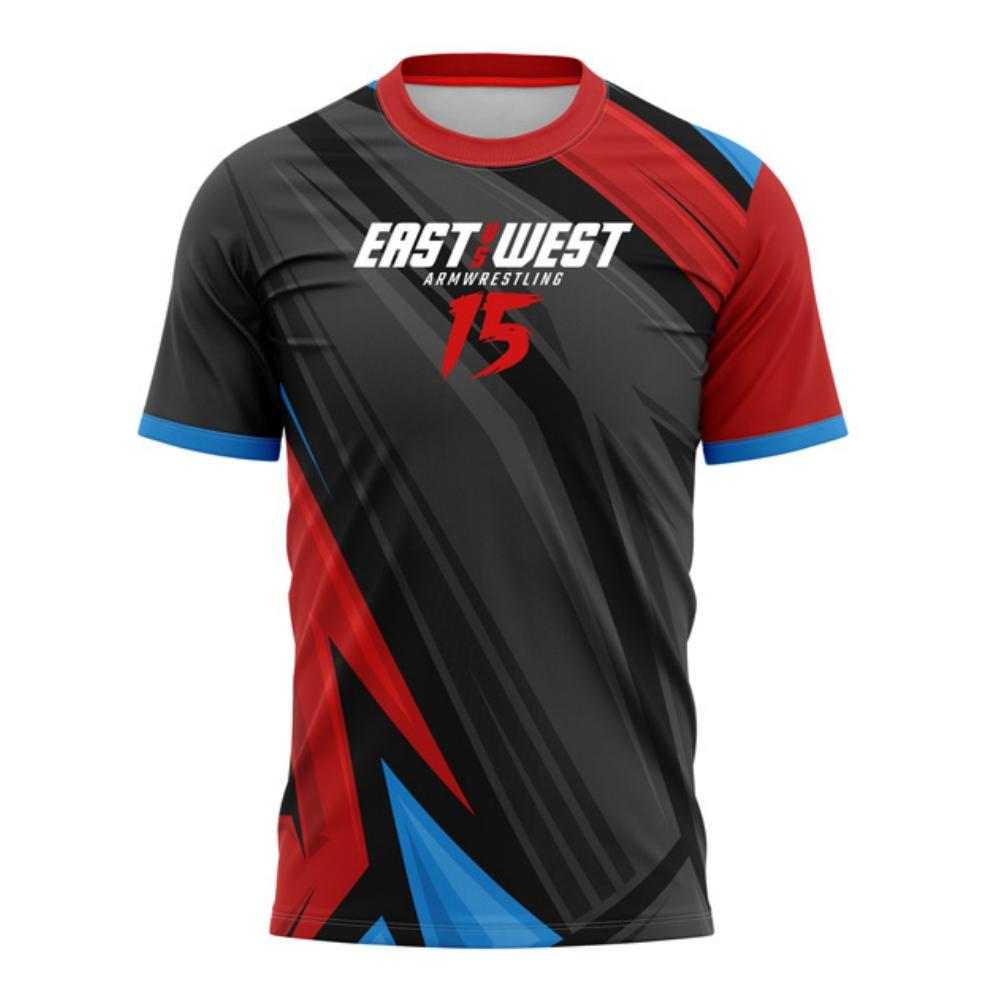 New trendy clothing East to West 15 Devin Lalat Arm Wrestling Jersey Team Fans Pols Training Fitness Uniform Wedstrijddag 3D Geprint Heren T-shirt 3XL