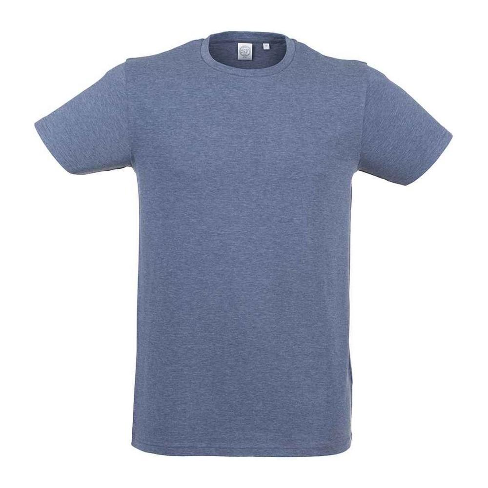 SF Men Heren Feel Good Heather Stretch T-shirt L Vloot