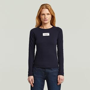 G-Star RAW Embro Patch Slim T-shirt - Donkerblauw - Dames