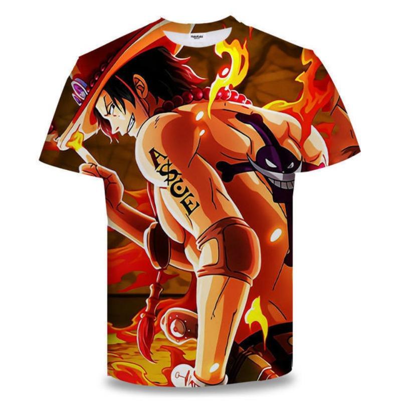 Kukebang One Piece Zoro 3D Printing Anime Kleding Heren T-shirt Lente en Zomer Korte Mouw Heren Trendy T-shirt Tops 3XL
