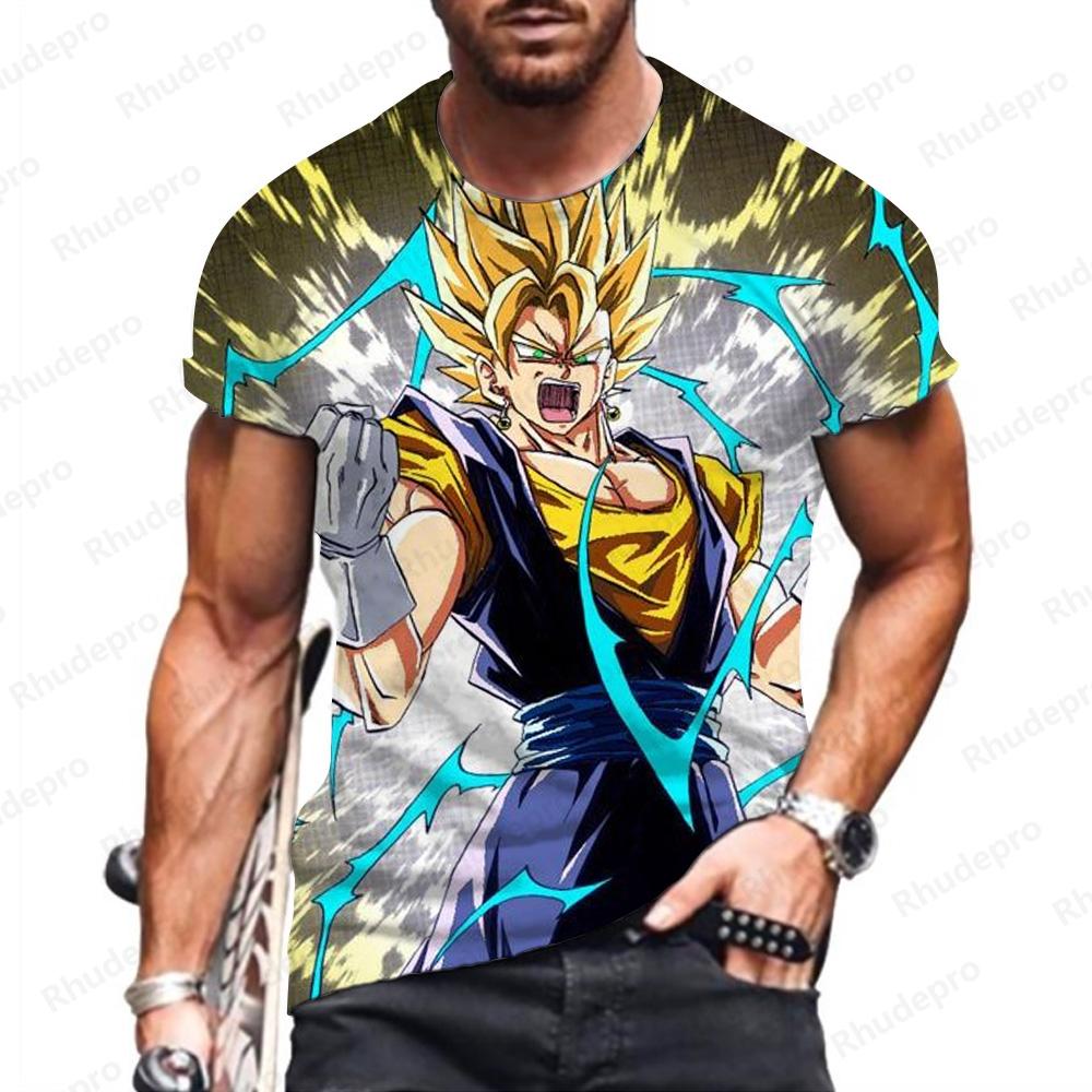 Baibao QIQI Goku Heren T-shirt T-shirts Dragon Ball Z Y2k Kleding Hoge Kwaliteit Anime Kinder Tops Vegeta Super Saiya Hip Hop Nieuw XXL