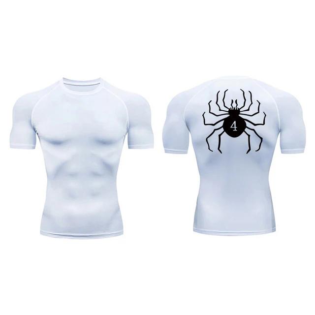 Boutique Clothing No.1 Anime Hunter X Hunter Compressie T-shirt Snel drogend Hardlopen Fitness Strakke sportkleding Zomer Ademende spin Korte mouw M