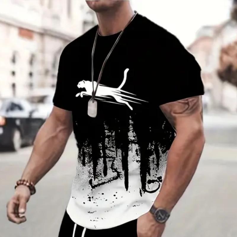 Transmission of love Zomer T-shirts voor heren 3D-print T-shirt Street Fashion korte mouwen T-shirts Losse heren Oversized tops T-shirts Kleding XL