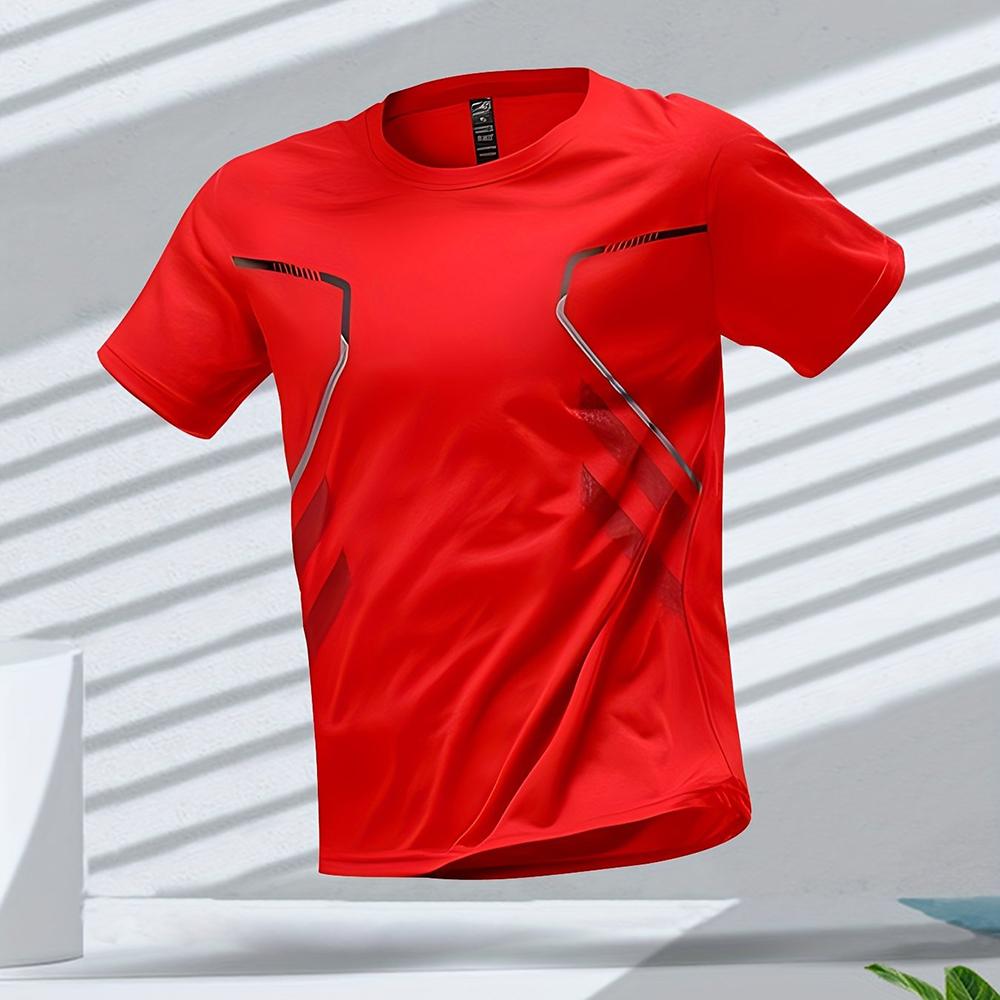 New trendy clothing 3D Geprint Heren T-shirt Sport Hardlopen Outdoor Workout Sneldrogend Ademend Korte Mouw Ronde Hals Tees Zomer Losse Tops L