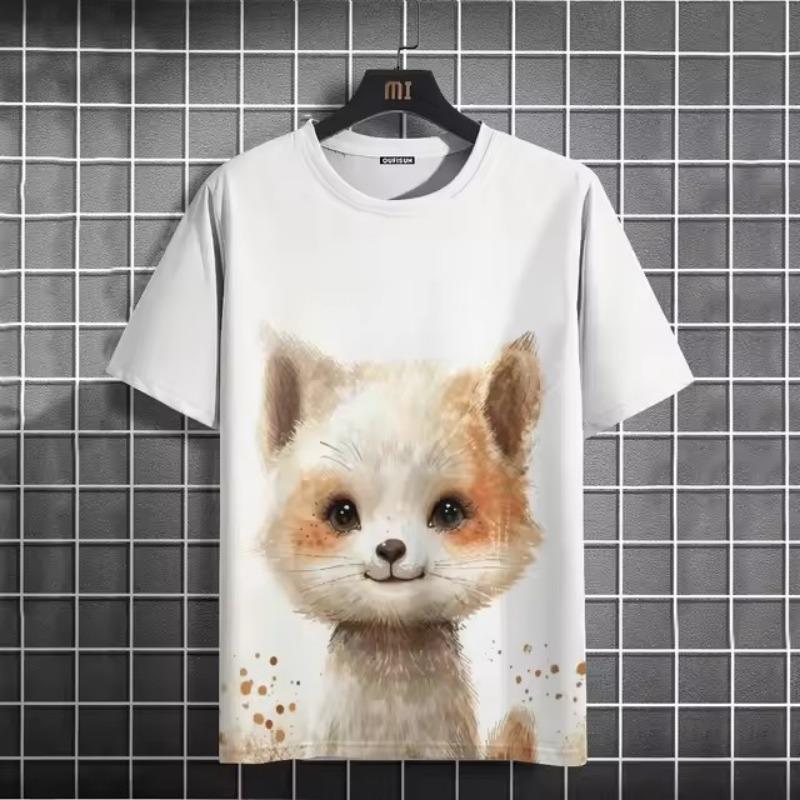 ETST WENDY 05 Heren Casual 3D Geprint Pauw Vogel T-shirt Grappige Korte Mouwen Tops T-shirt 6XL