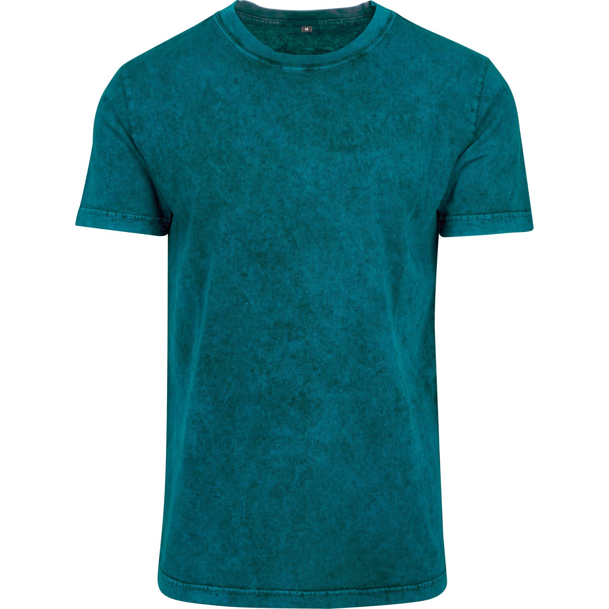 Build Your Brand heren zuur gewassen T-shirt 2XL wintertaling/zwart