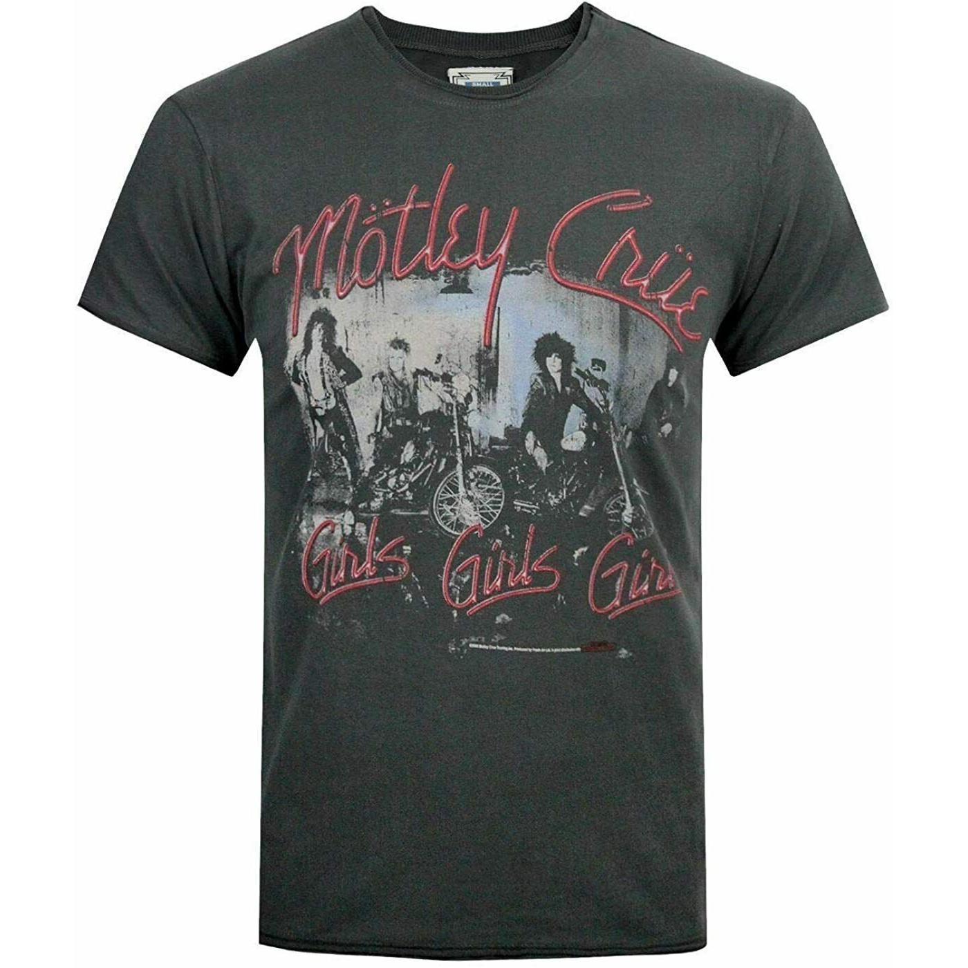 Amplified officieel heren Motley Crue meisjes meisjes meisjes T-shirt XL houtskool
