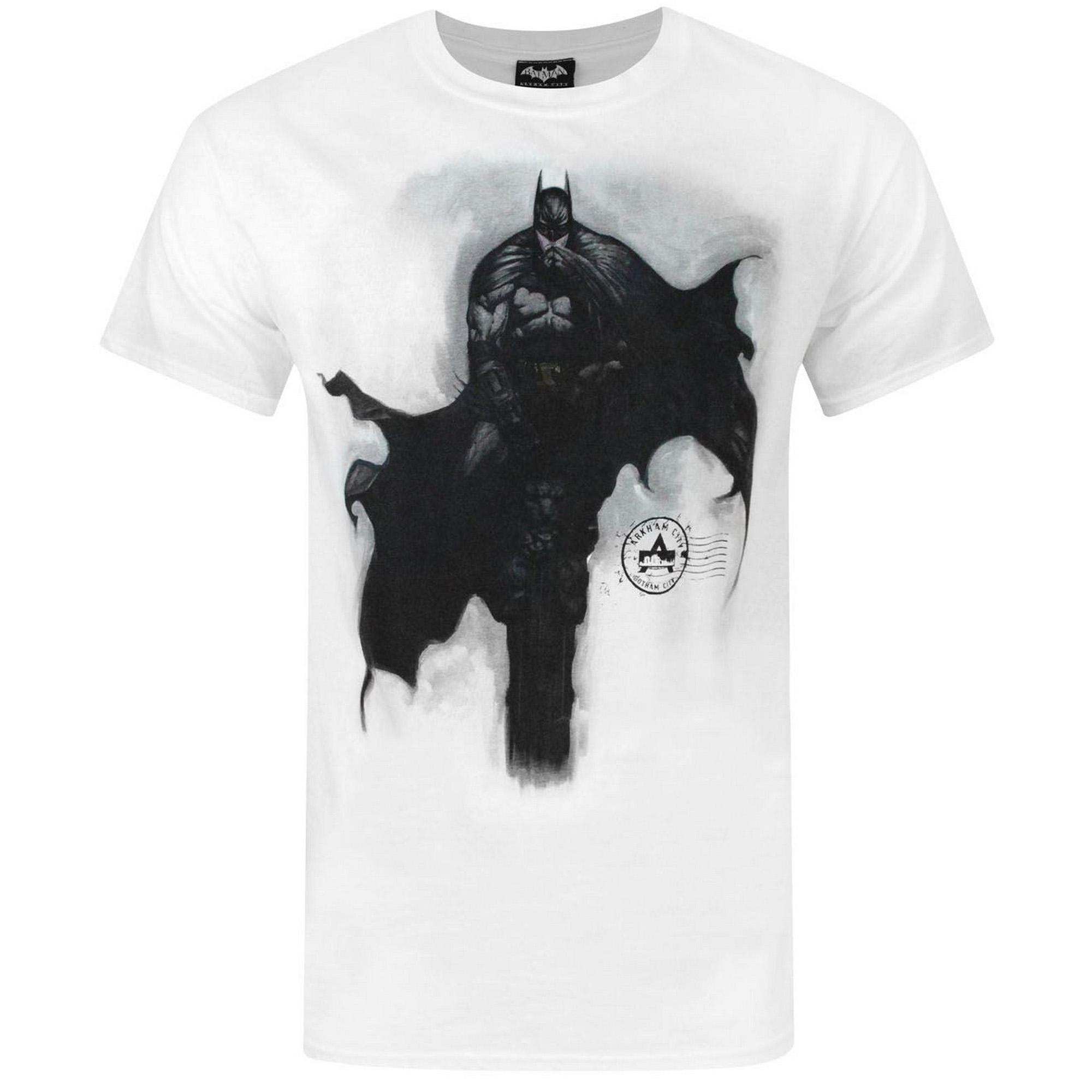 Batman Arkham City Heren  Tower T-shirt S wit