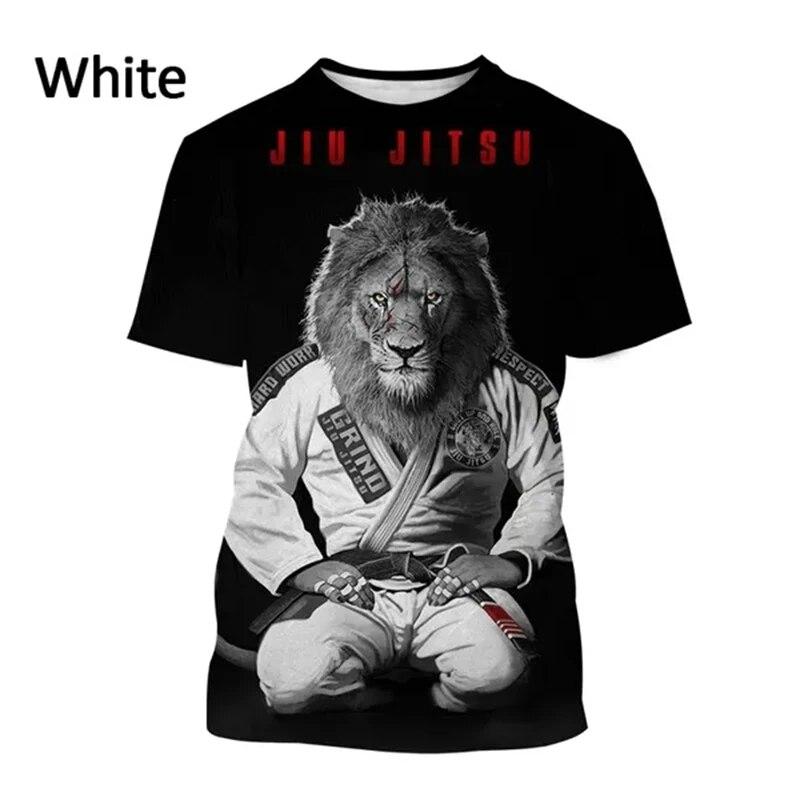 ETST WENDY 005 Nieuwe BJJ Dier T-shirt heren Jiu-Jitsu Liefhebbers Cool Fashion Korte mouwen T-shirt Harajuku Stijl streetwear Top 3D Print T-shirt XS