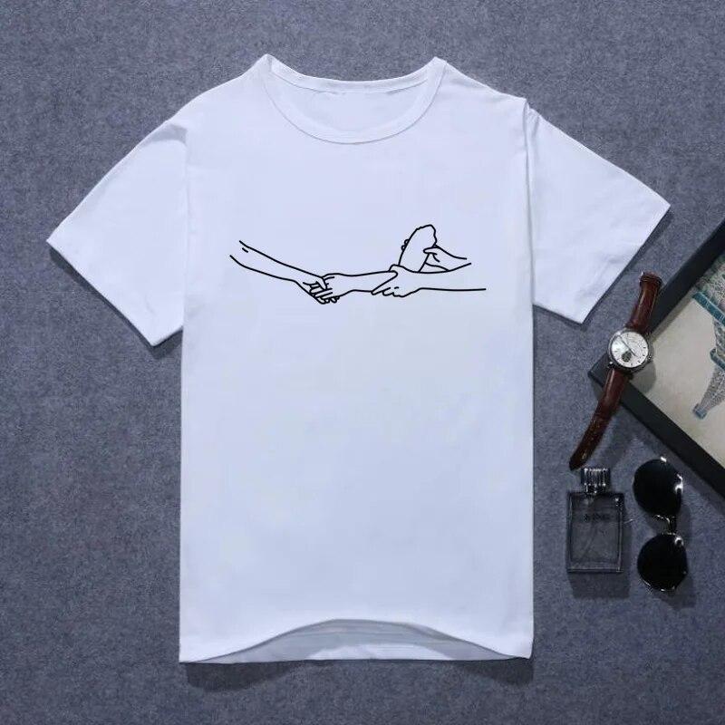 YSM Cotton Tshirt Bel me bij je naam T-shirt heren wit bedrukt T-shirt zacht korte mouw casual XXXL wit