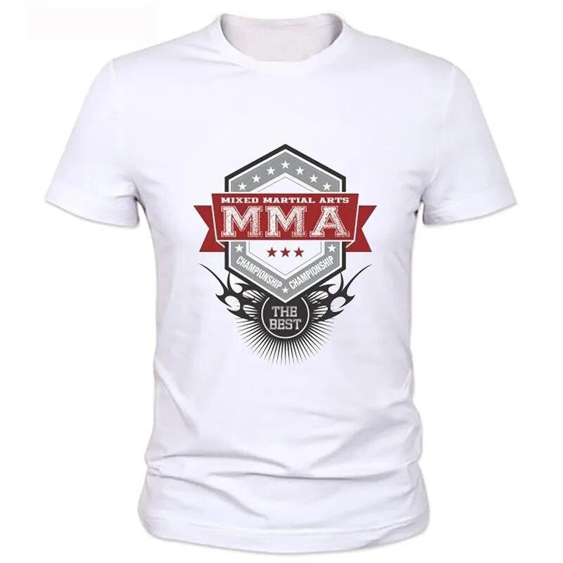 YSM Cotton Tshirt Nouvelle chemises hommes MMA Heren T-shirts chemises manches courtes jongen T-shirt Casual shirt XXXXL wit