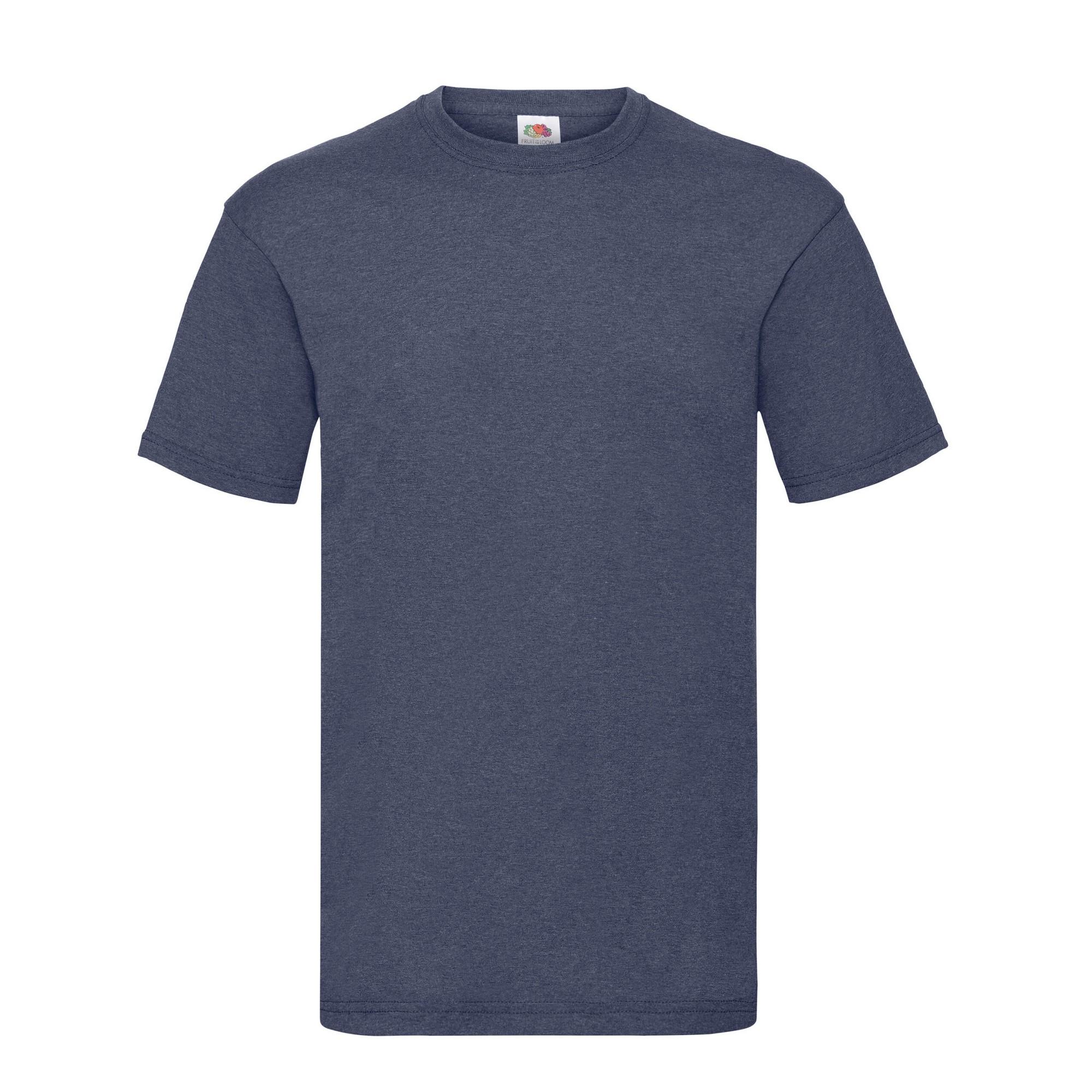 Fruit Of The Loom Heren Valueweight Heather T-shirt S Vloot