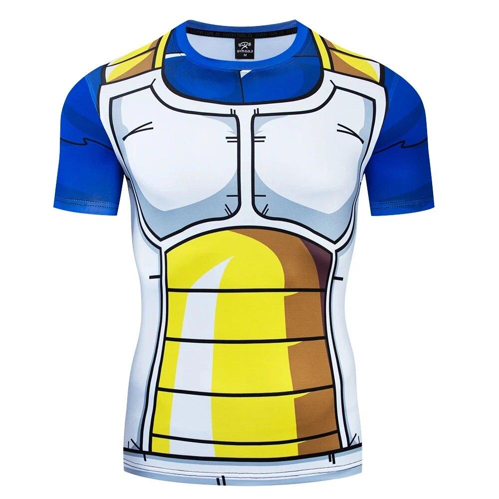 Baibao QIQI 3D Goku T-shirt Mannen Zomer Fitness Tops Kickboksen Shirts Bjj Gym Rashguard Mma Boksen Goku T-shirts Mannen jerseys Muay Thai L
