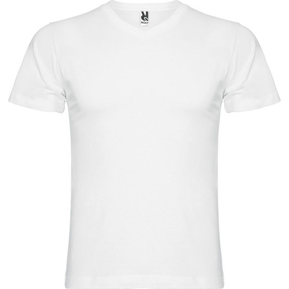 Pertemba FR - Apparel Roly Heren Samoyedo T-shirt met V-hals XXL wit