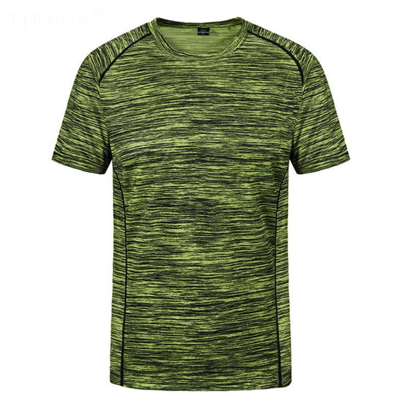 YL11KEEP Clothing Plus Size 8xl T-shirt Heren Creatief Eenvoudig Sneldrogend Ademend T-shirt Heren Zomer T-shirt L groen