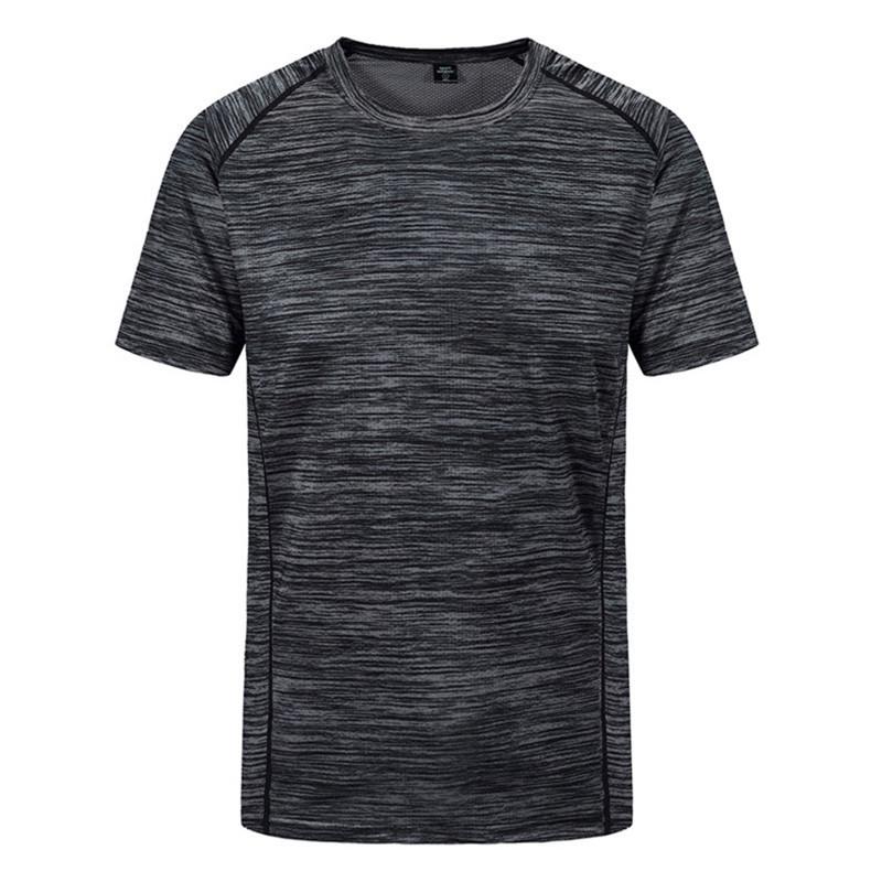 YL11KEEP Clothing Plus Size 8xl T-shirt Heren Creatief Eenvoudig Sneldrogend Ademend T-shirt Heren Zomer T-shirt XXXXL donkergrijze kleur