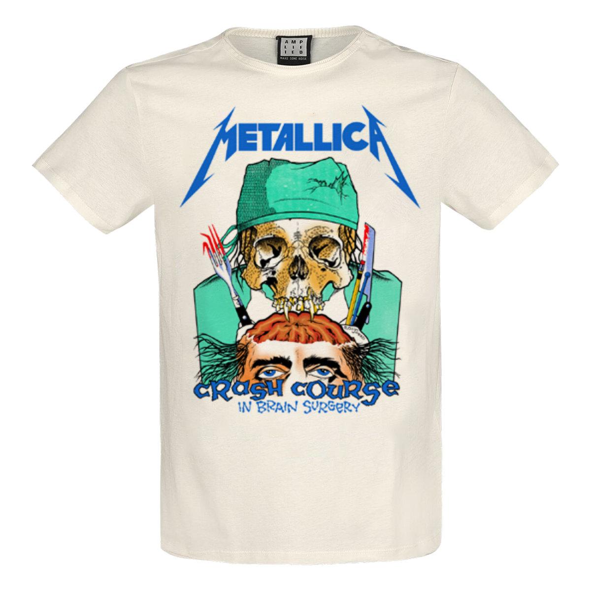 Amplified Versterkte unisex spoedcursus voor volwassenen in hersenchirurgie Metallica T-shirt M