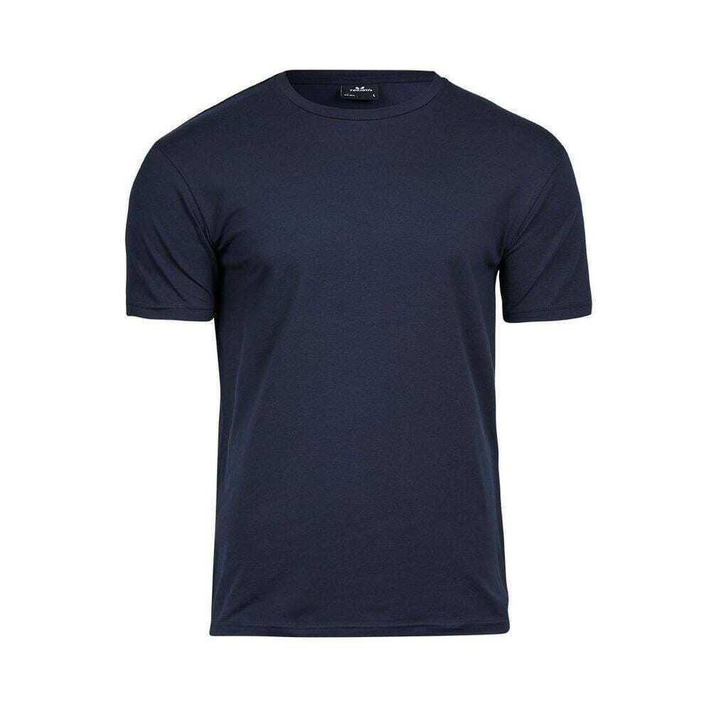 Tee Jays heren stretch-T-shirt 3XL marineblauwe kleur