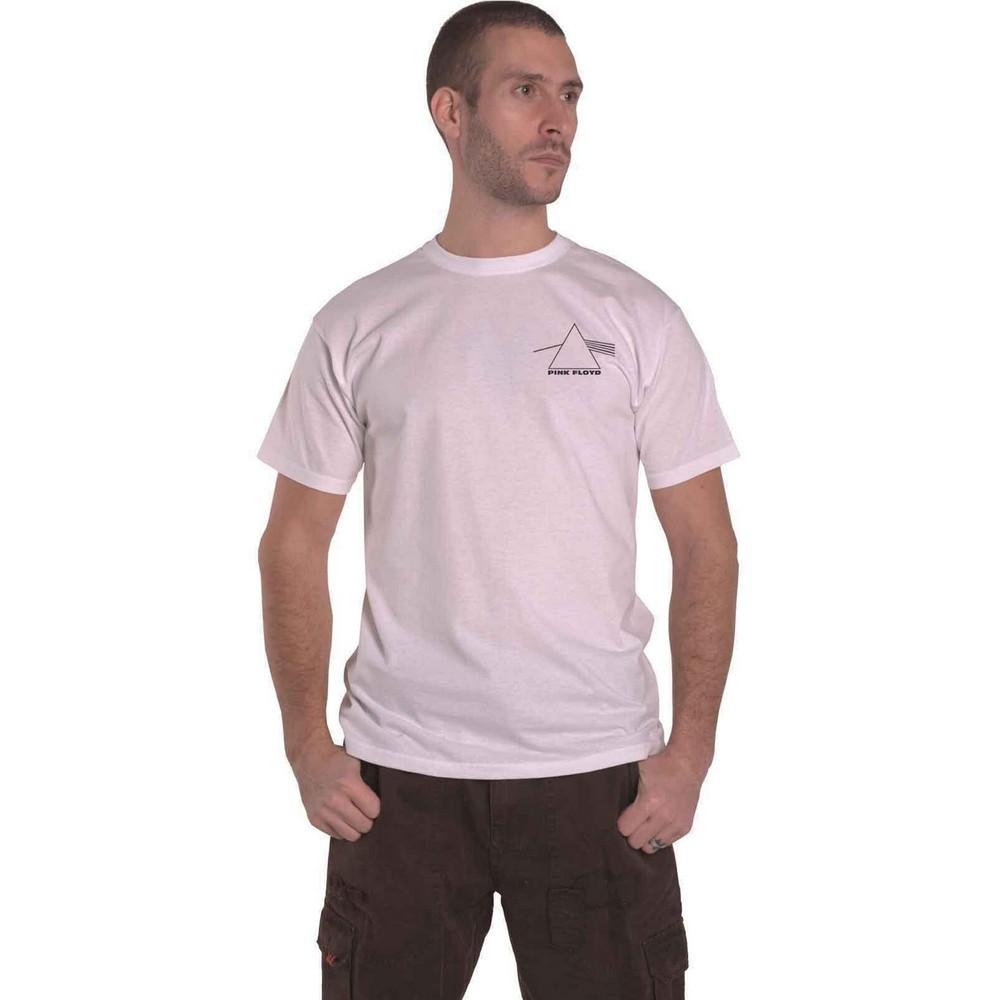 Pink Floyd Unisex volwassen DSOTM T-shirt met rugprint XXL wit
