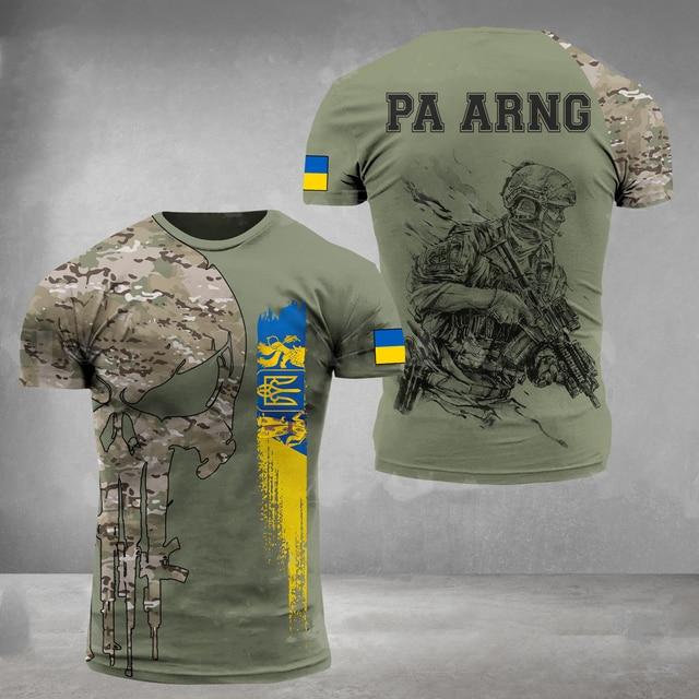 Xin nan zhuang ARMY-VETERAN 3D Print heren T-shirts Soldaat Casual Ronde Hals Losse Korte Mouw Camouflage Commando Mannen Kleding XXXXXL