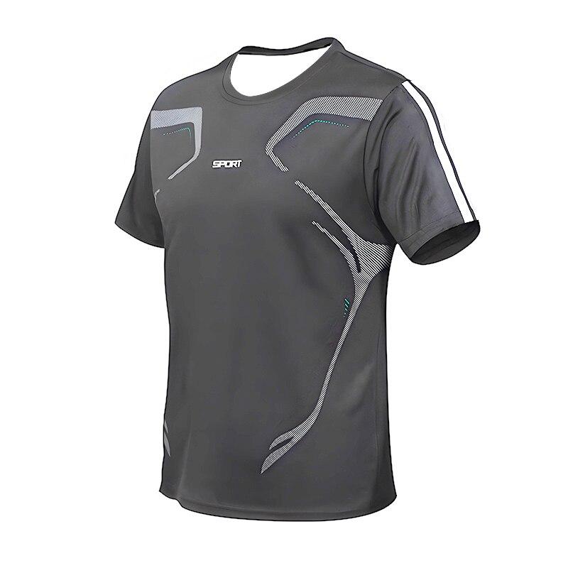 ETST 03 Heren T-shirt Sport-T-shirt met korte mouwen Gym Fitness Joggen Atletiekkleding Sneldrogend Mode Oversized top met ronde hals| | XL