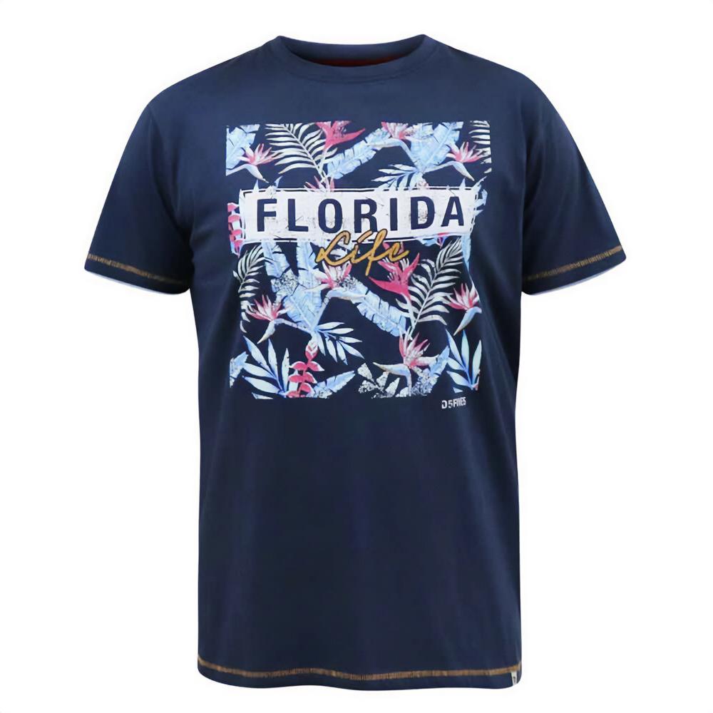 Duke Heren D555 Prestwick Florida Floral Kingsize T-shirt 4XL Vloot