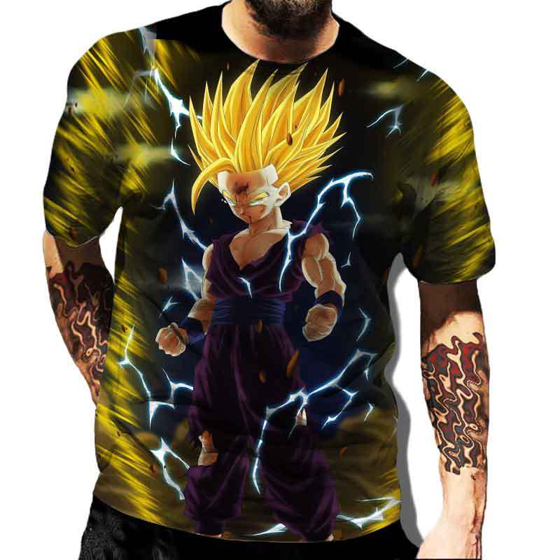 SDS003 Anime Vegeta T-shirt Dragon-Balls T-shirts Heren T-shirt Klassieke Herenkleding Harajuku Grafische Bedrukte Kleding Zomer Tops Tees M