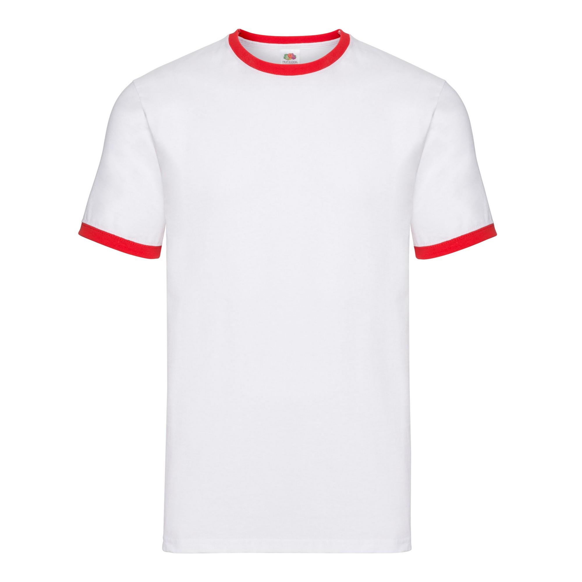 Fruit Of The Loom Mens Ringer T-Shirt S