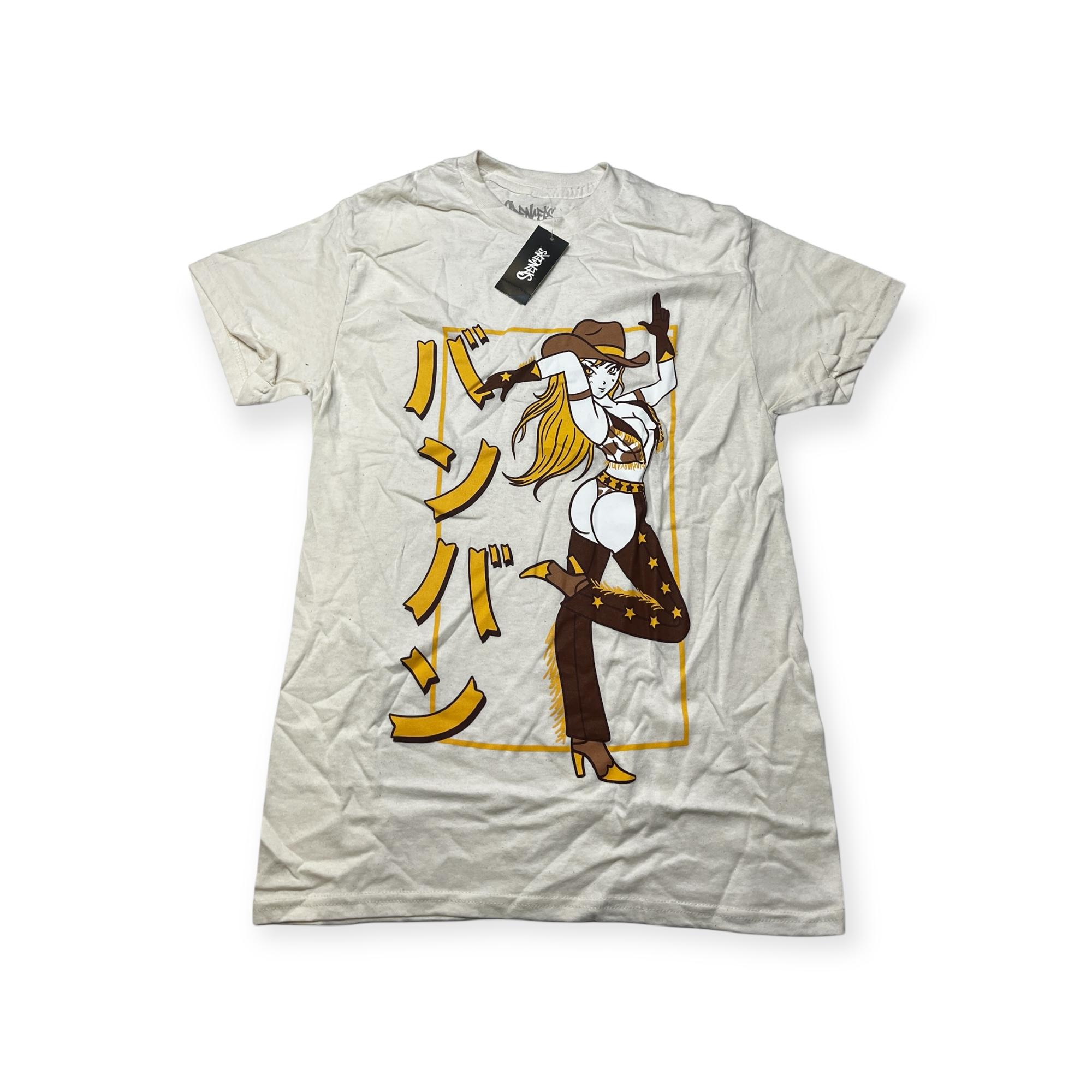 Outletup-clothes Koszulka T-shirt męski okrągły dekolt SPENCER'S NADRUK M