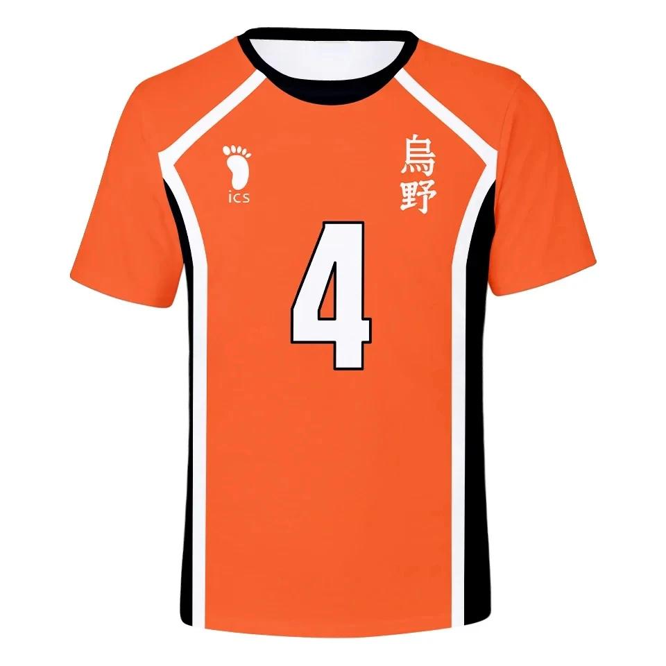 Men look 3D Clothes Anime Haikyuu Hinata Shoyo Karasuno Volleybal Sportkleding Heren Comfortabel T-shirt S
