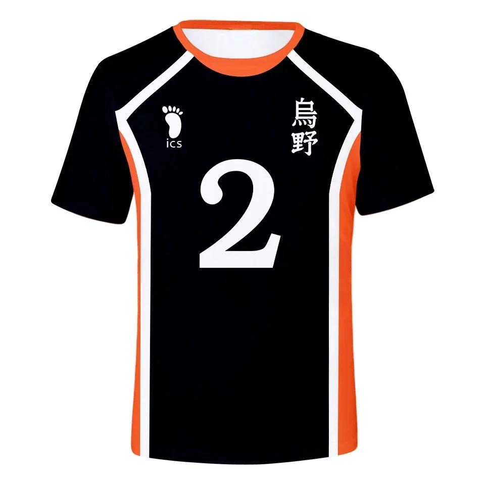 Men look 3D Clothes Anime Haikyuu Hinata Shoyo Karasuno Volleybal Sportkleding Heren Comfortabel T-shirt M