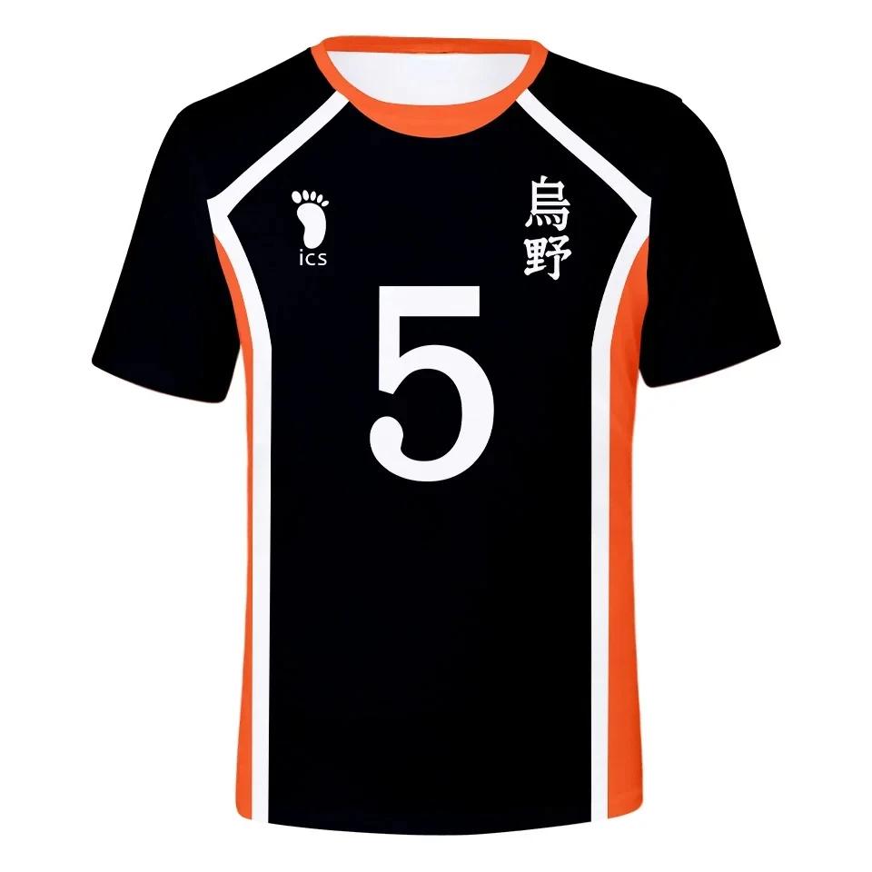 Men look 3D Clothes Anime Haikyuu Hinata Shoyo Karasuno Volleybal Sportkleding Heren Comfortabel T-shirt M