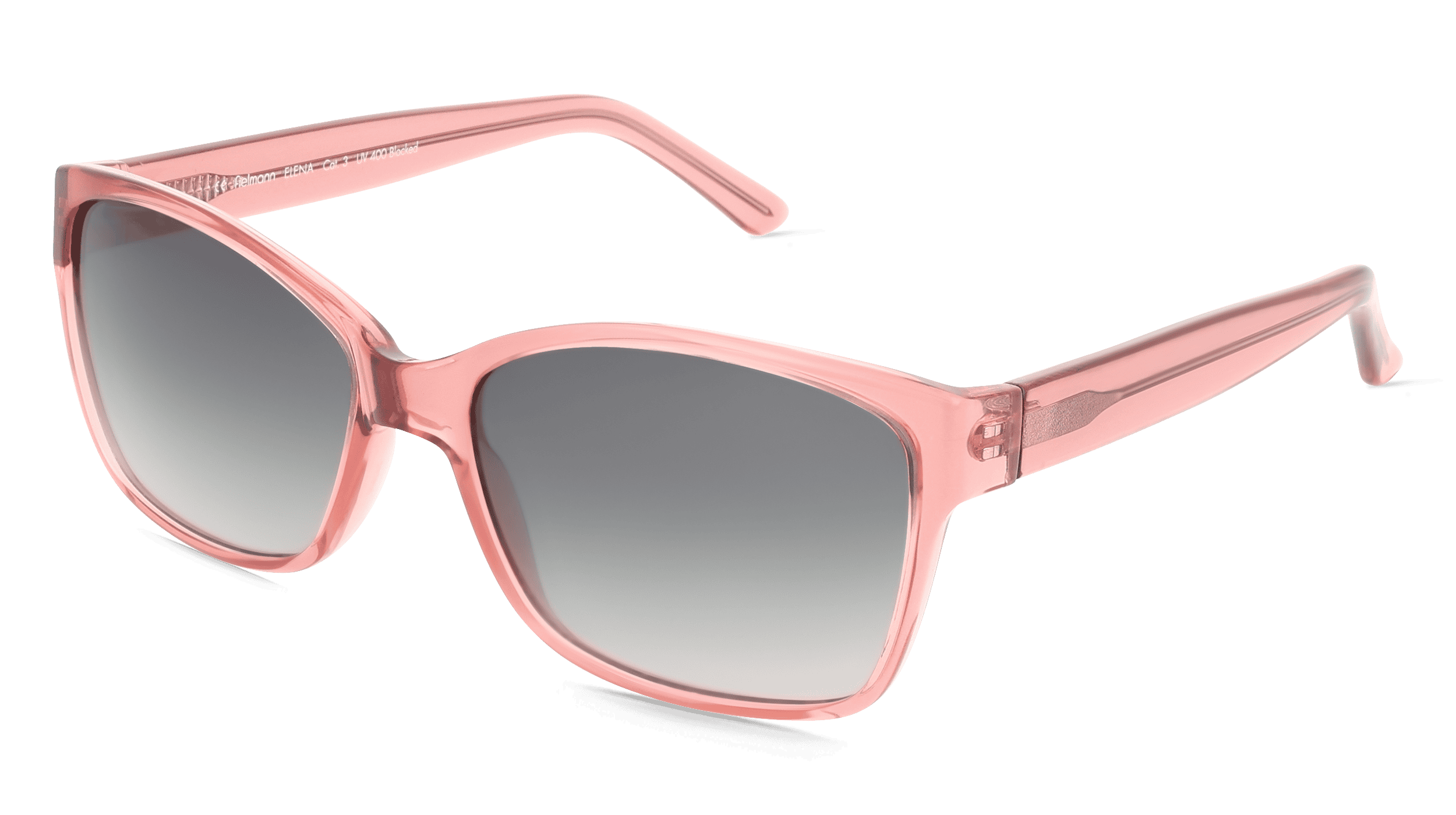 Fielmann LD 033 SUN FA Vrouwen Zonnebril, roze transparant