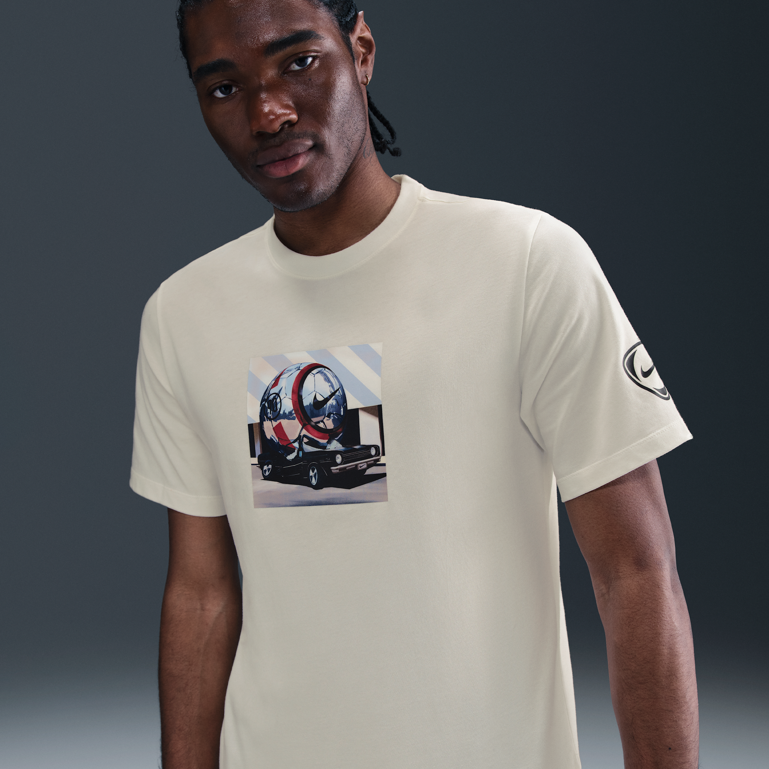 Nike Total 90 Football T-Shirt, White