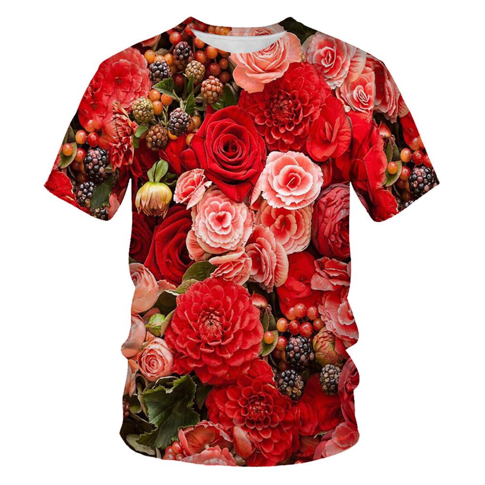 Xin nan zhuang Zomer Nieuwe Mode Mannen Bloemen Vlinders Grafische T-shirts 3D Persoonlijkheid Trend Hip Hop Print T-shirt Korte Mouw T-shirts top XL