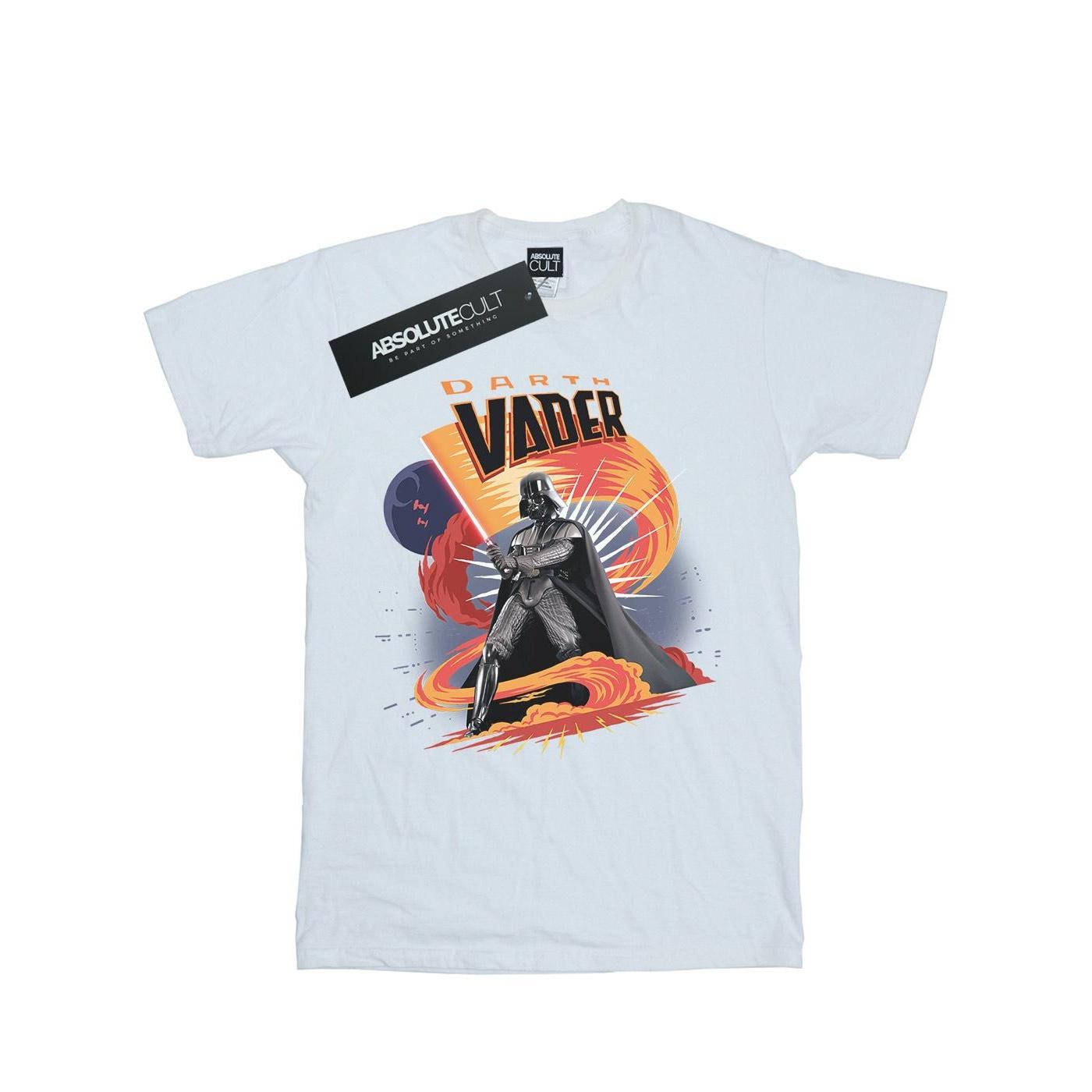 Star Wars Mens Darth Vader Swirling Fury T-Shirt M wit