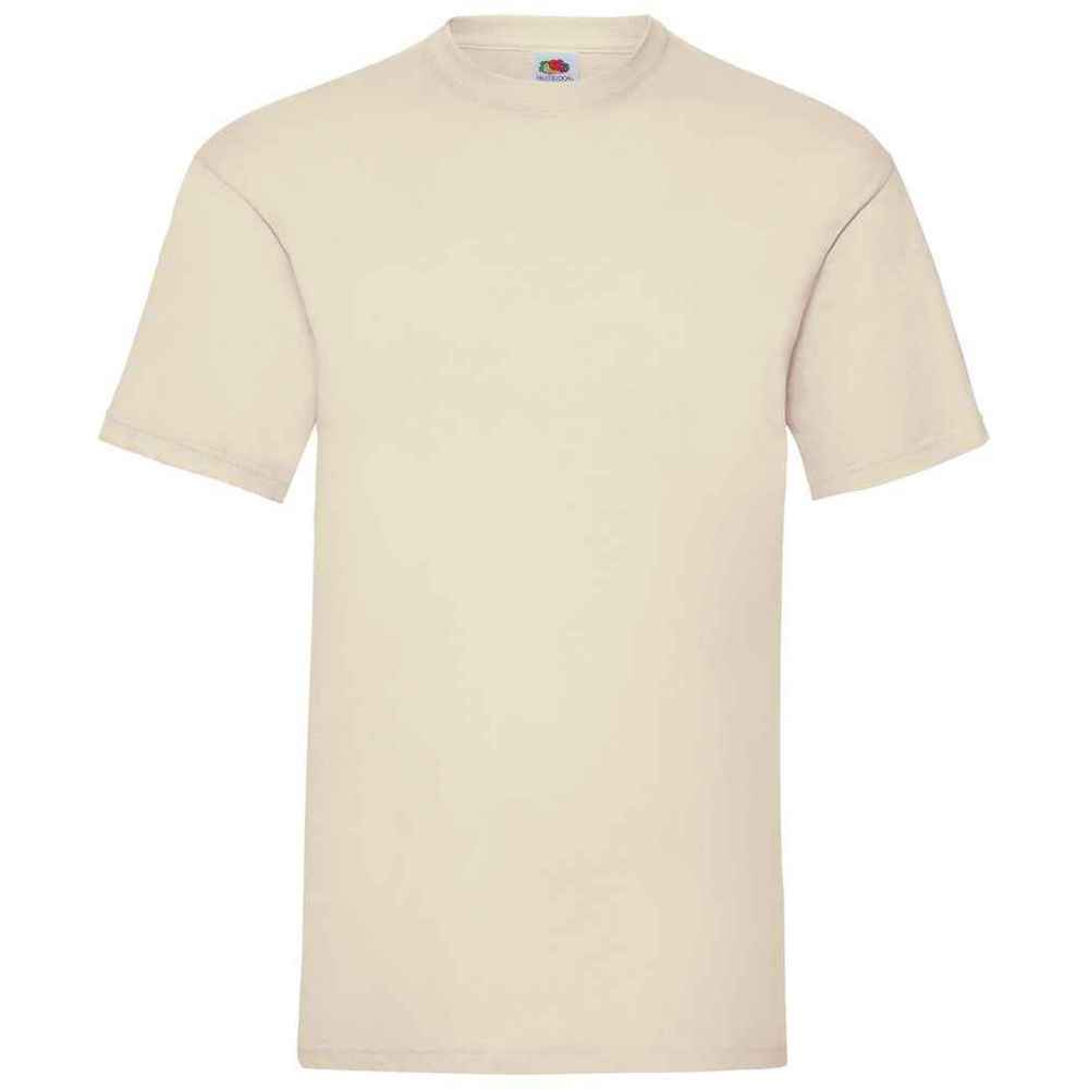 Fruit Of The Loom Mens Valueweight T-Shirt XXL natuurlijk