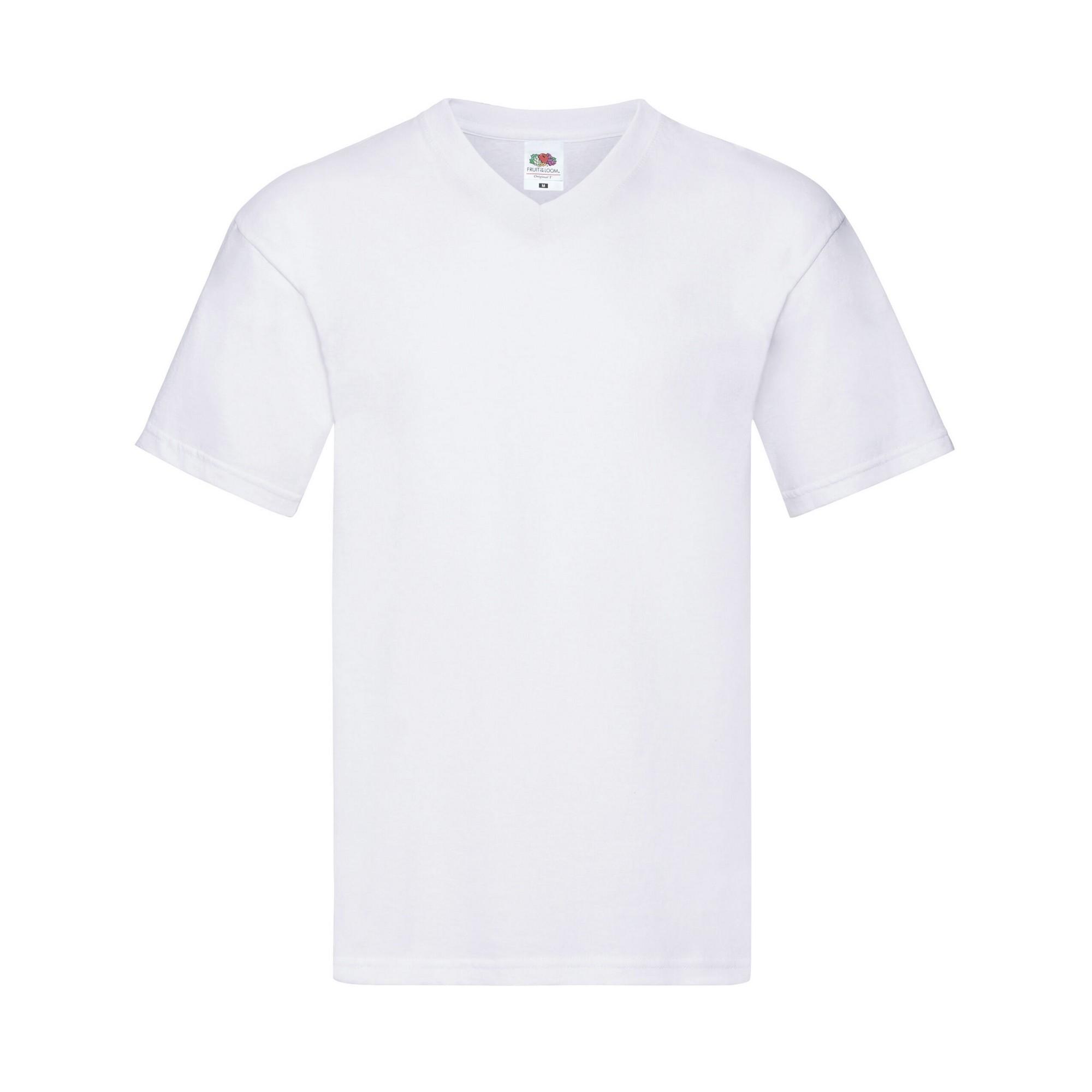 Fruit Of The Loom Mens Original Layered T-Shirt M wit