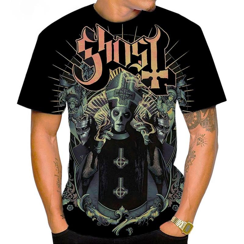 ETST WENDY 005 Ghost Band T-shirts 3D-print Heren Dames Cool Streetwear Korte Mouw Hip Hop T-shirt Oversized Harajuku Kinderen Tops Tees Kleding 5XL