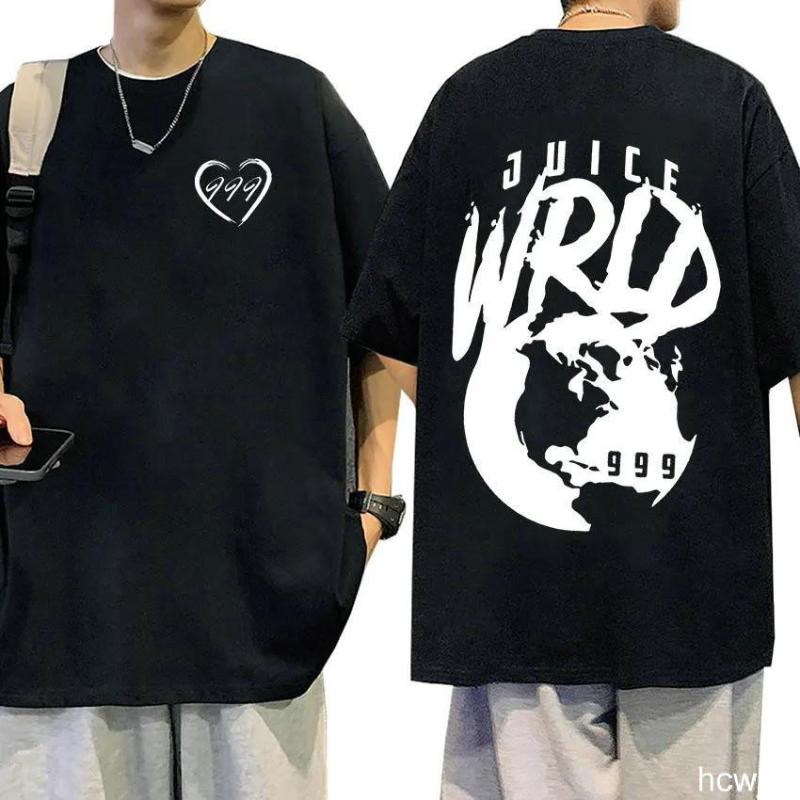The second face a man Rapper JUICE WRLD klassiek T-shirt met korte mouwen en print L