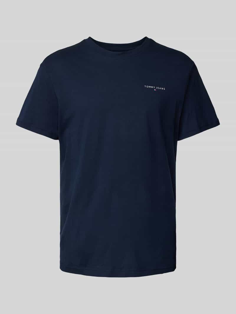 TOMMY JEANS T-shirt TJM SLIM LINEAR CHEST SS TEE EXT