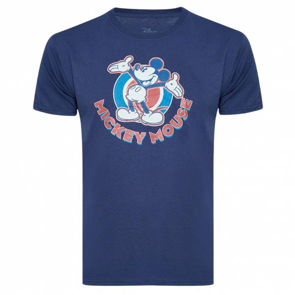 Lizenz Disney Mickey Mouse Americana Heren T-shirt DIMTS067NVY