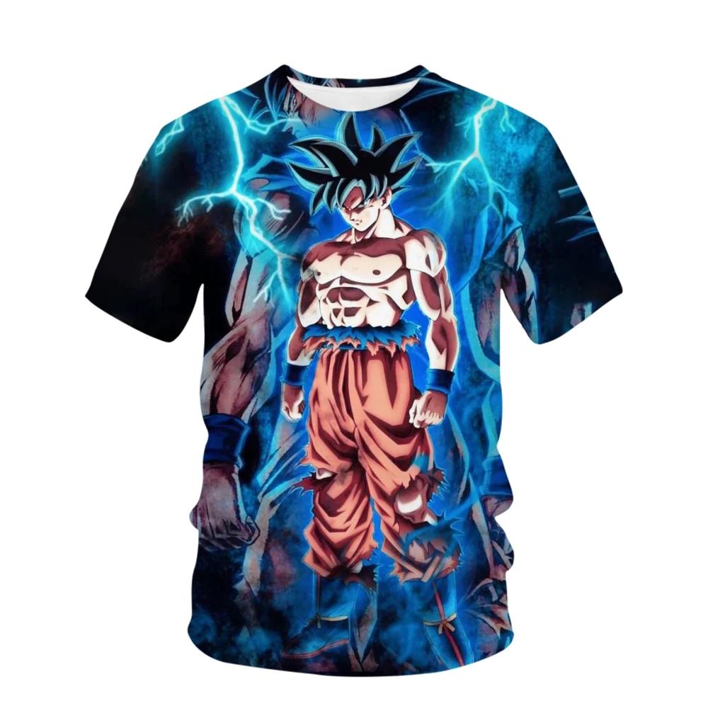 Baibao QIQI Super Dragon Ball T-shirt Heren Patroon Print 3D Zomer Korte Mouw T-shirt Top Kleding XXL