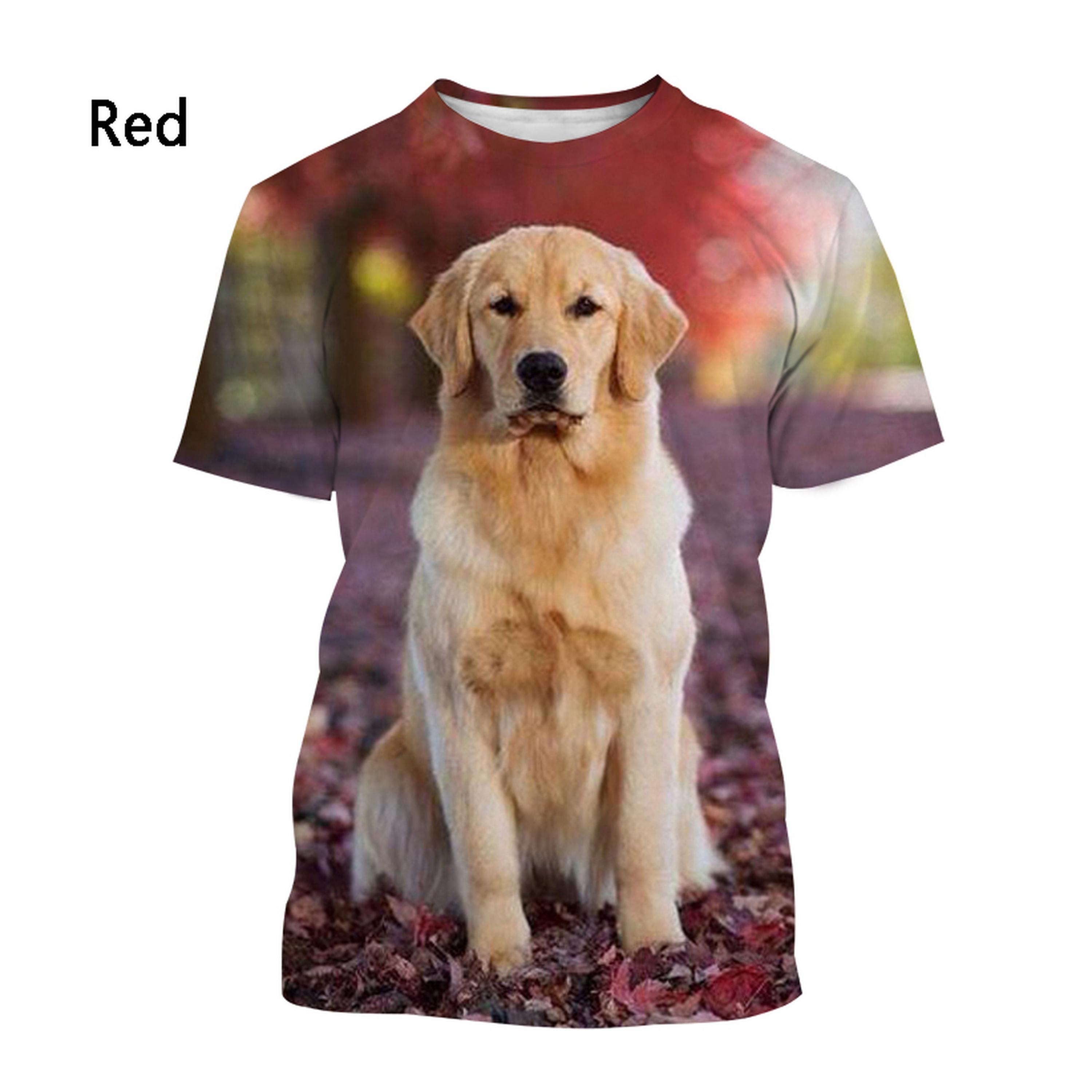 Huiteng Labrador Retriever T-shirt Zomermode Huisdier Hond Heren Dames Casual Korte Mouw 3D Print T-shirt 2XL