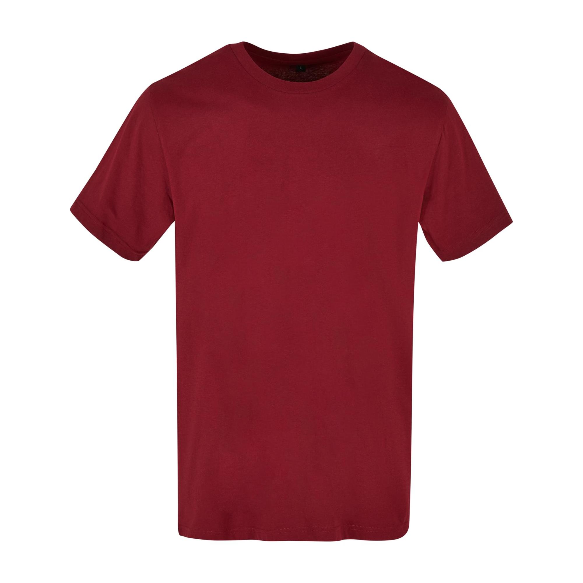 Build Your Brand Heren Basic T-shirt met ronde hals XS kers